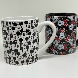 Disney, Mickey and Minnie Mouse Mugs